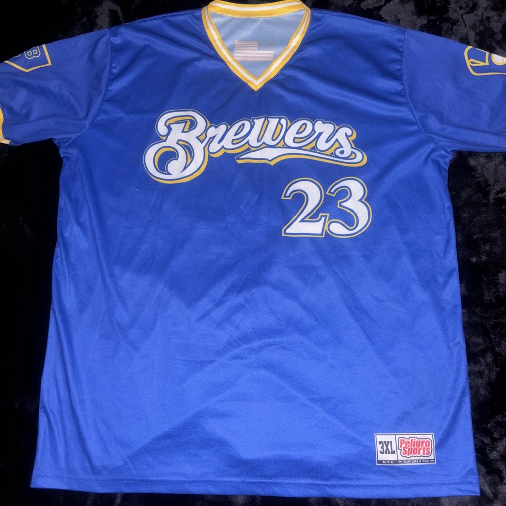 Blue jersey I got from thrift store